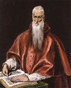 El Greco St Jerome as Cardinal Spain oil painting artist